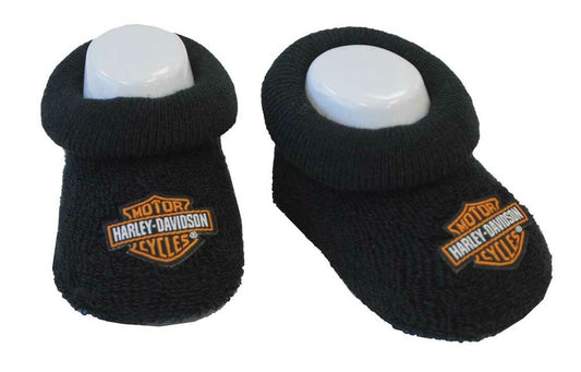 Harley-Davidson Baby Boxed Booties (Black, 0/3M)