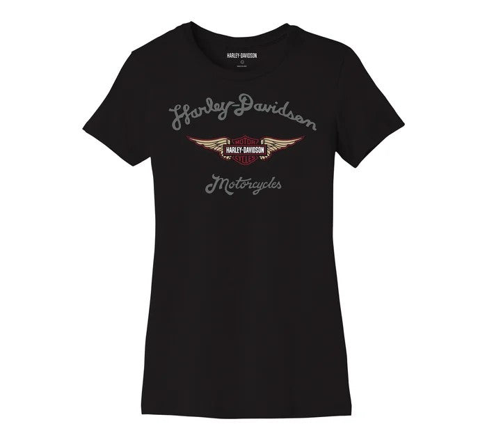 Women's Harley-Davidson Wings Tee - Black