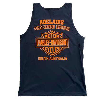 Adelaide Harley-Davidson Classic B&S Tank in Black